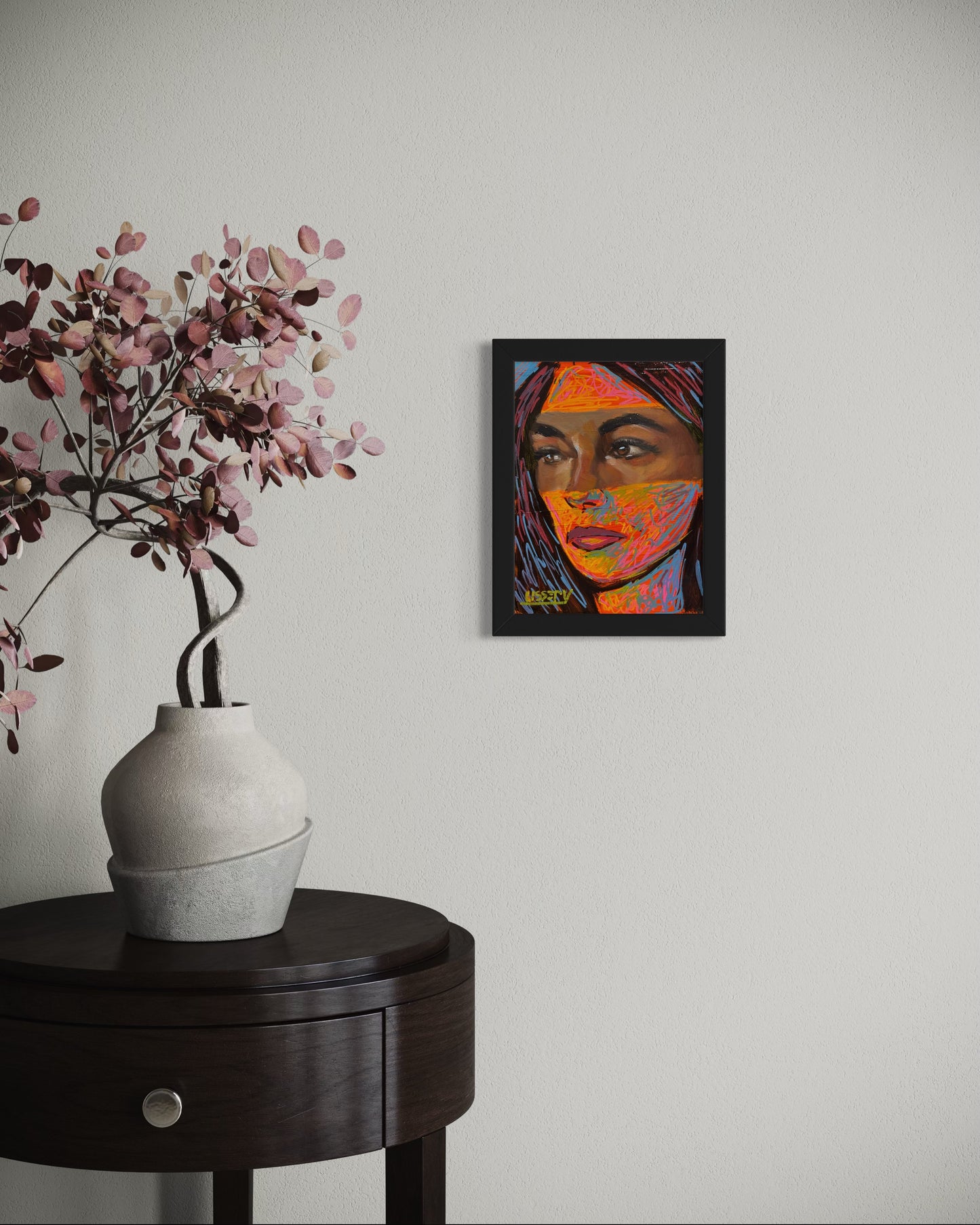 Collider by David Ussery | Original 8x6 Oil Painting | Contemporary Abstract Portrait | Free USA Shipping