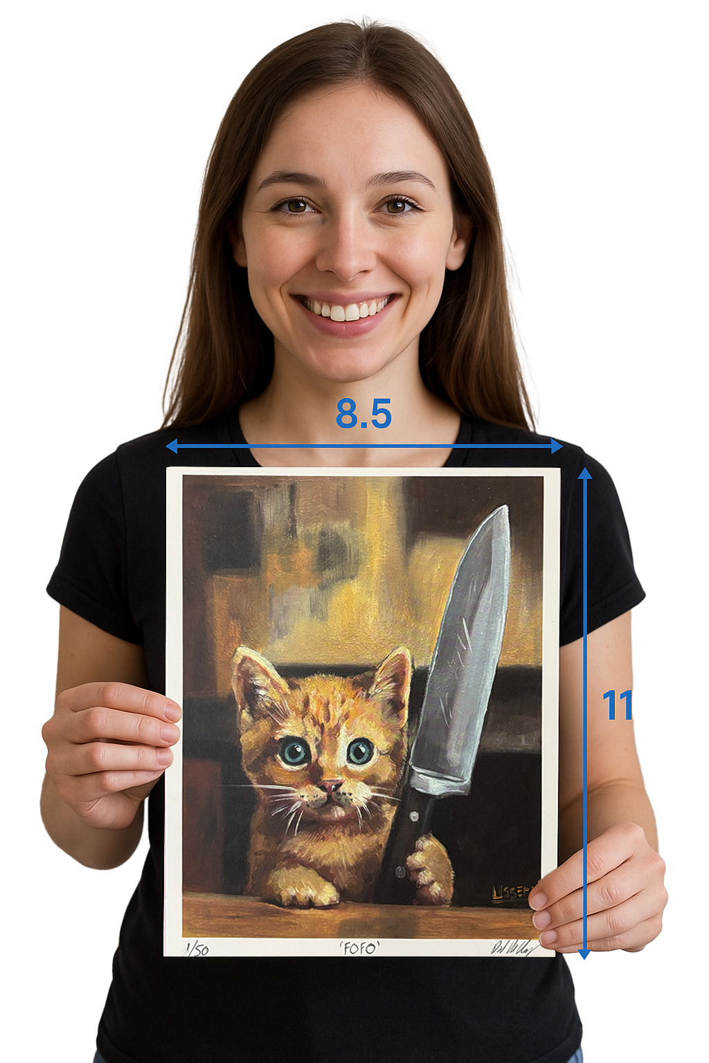 “FOFO” – Limited Edition 8.5” x 11” Art Print by David Ussery (Only 50 Available)