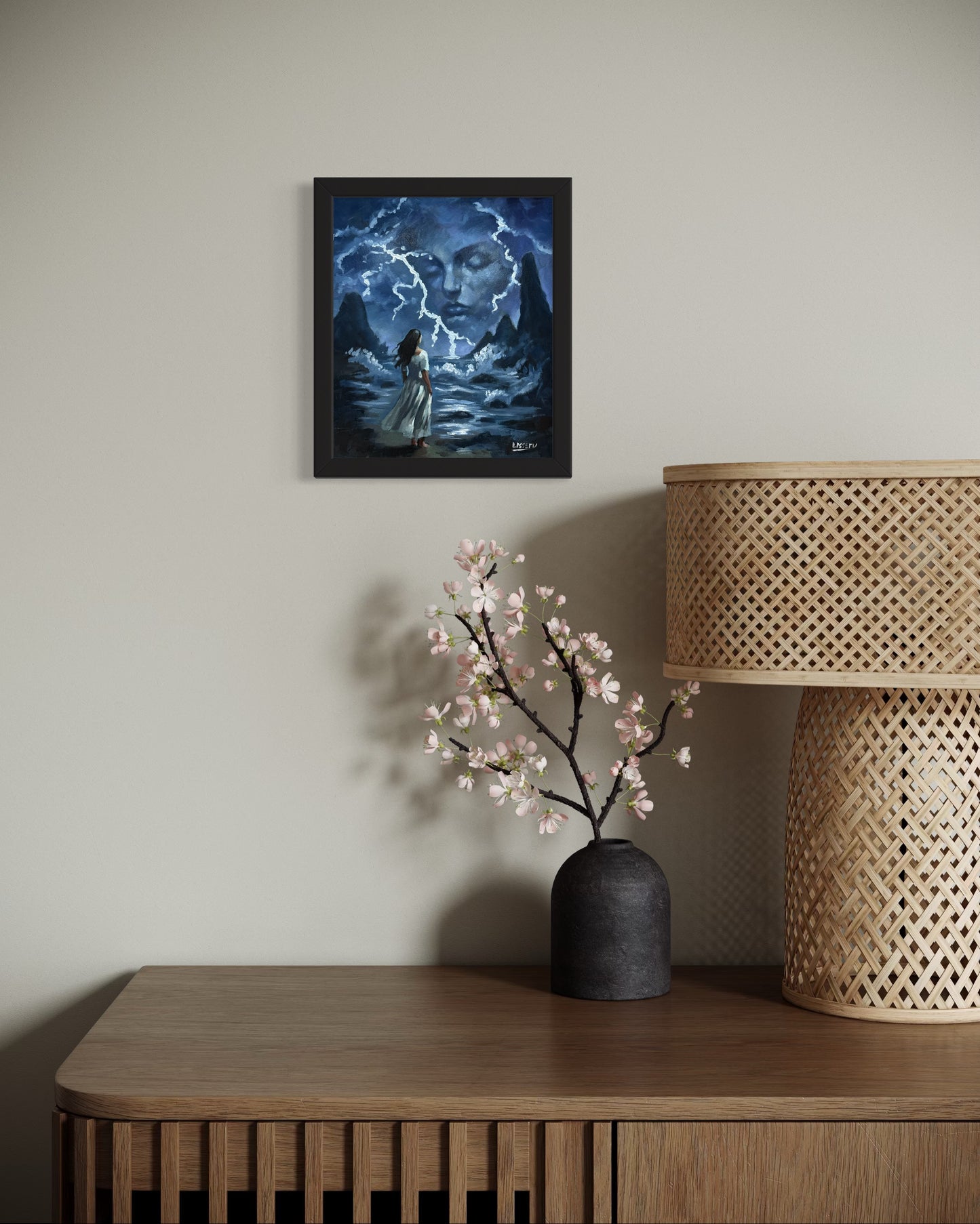 Daughter of Lightning – Original Oil Painting on 8x10 Panel | Free Shipping + COA