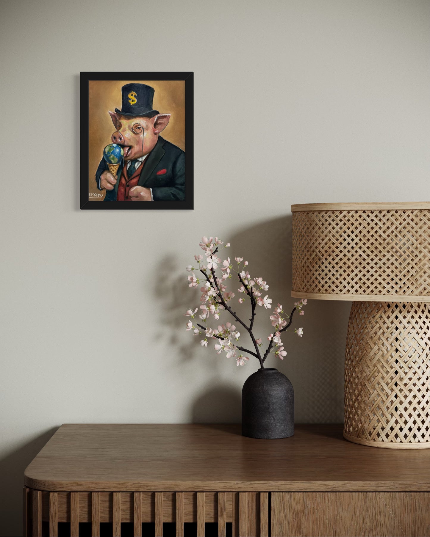 Sir Snoutsworth’s Sweet Tooth – Original Oil Painting by David Ussery
8x10 inches | Oil on Panel | Varnished | Includes COA | Free Shipping (USA) | Unframed