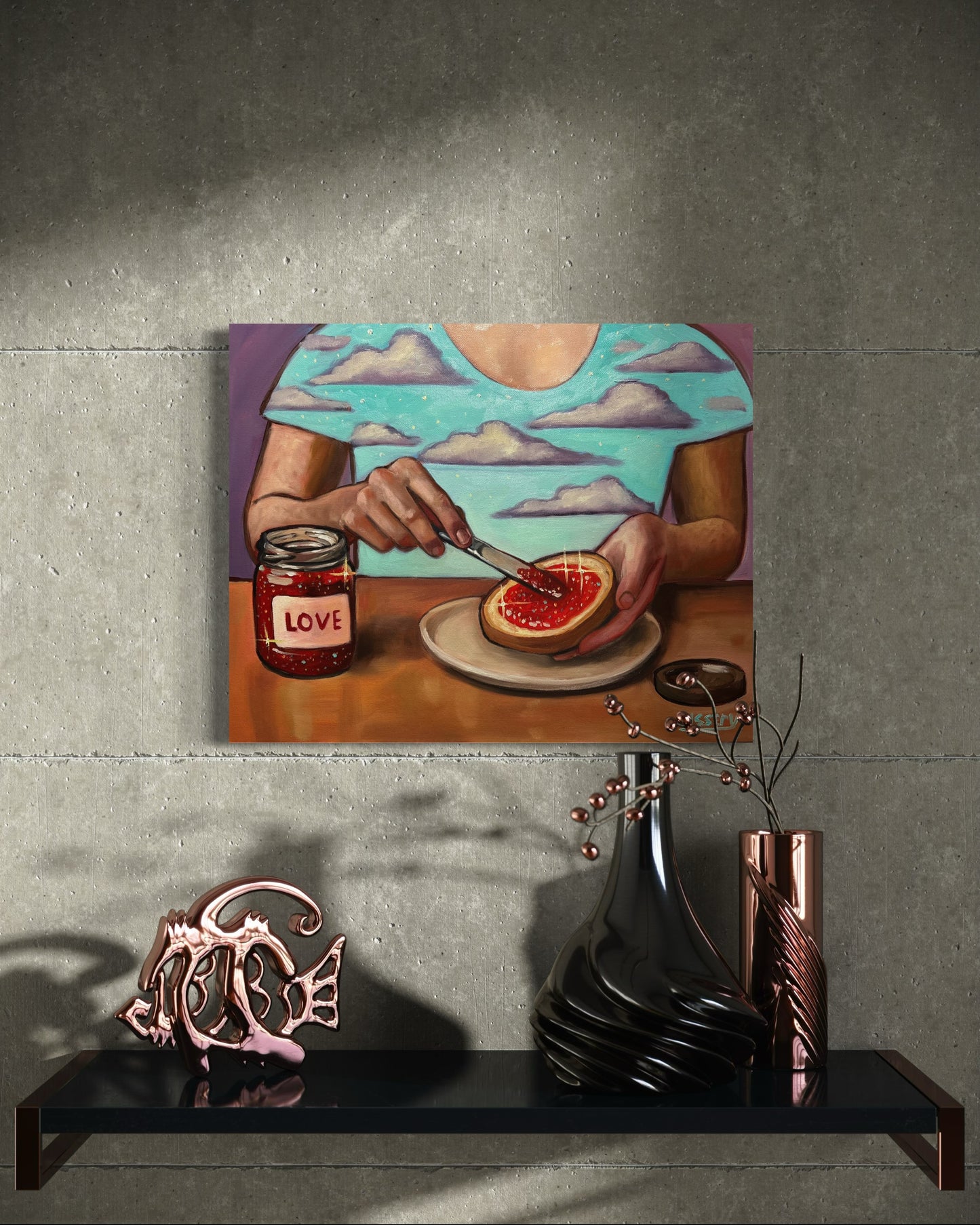 Love Spread – Original Oil Painting on 16x20 Stretched Canvas