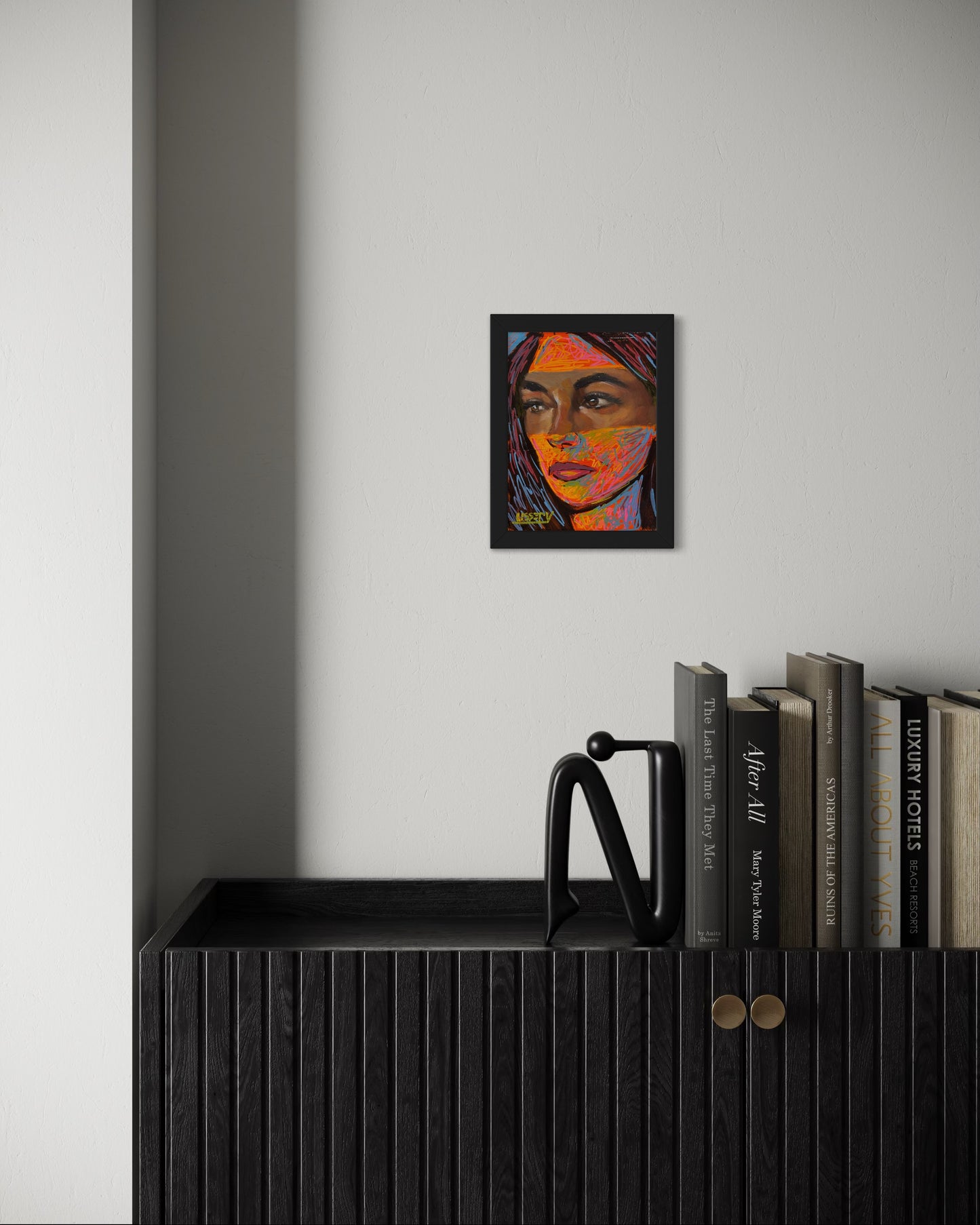 Collider by David Ussery | Original 8x6 Oil Painting | Contemporary Abstract Portrait | Free USA Shipping