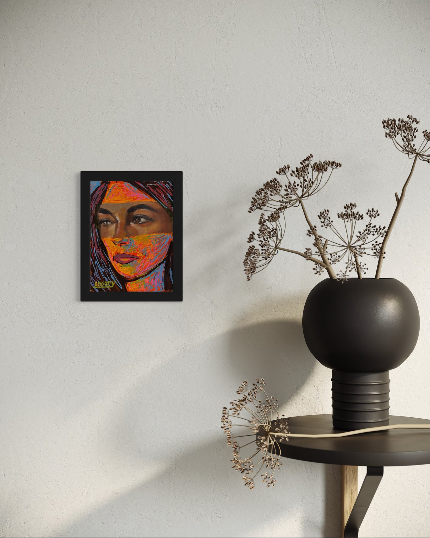 Collider by David Ussery | Original 8x6 Oil Painting | Contemporary Abstract Portrait | Free USA Shipping