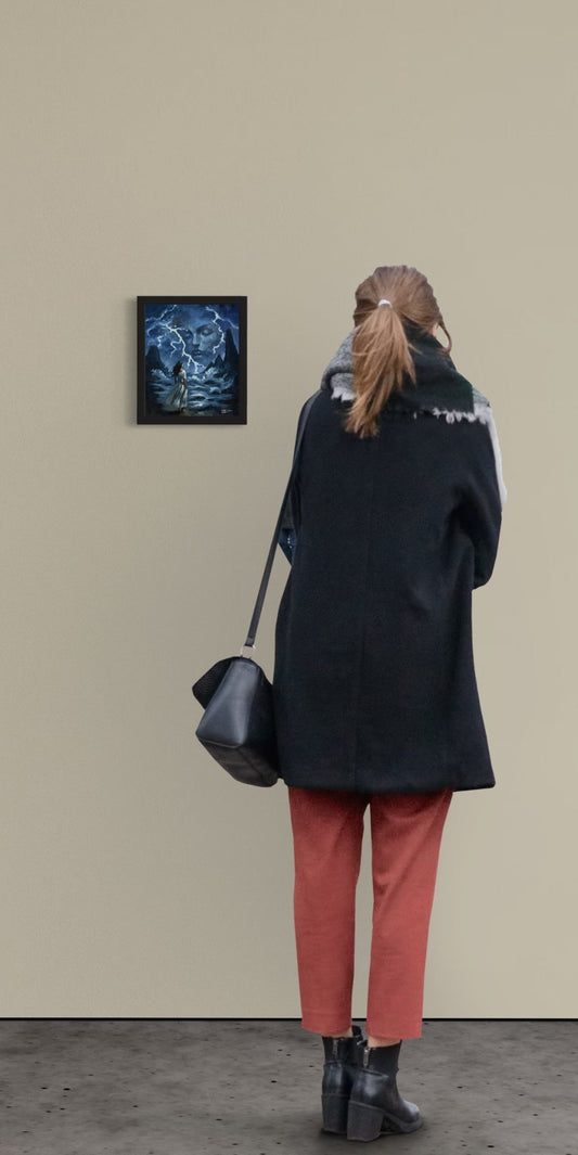 Daughter of Lightning – Original Oil Painting on 8x10 Panel | Free Shipping + COA - David Ussery