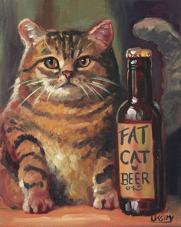 Fat Cat Beer - Art Print