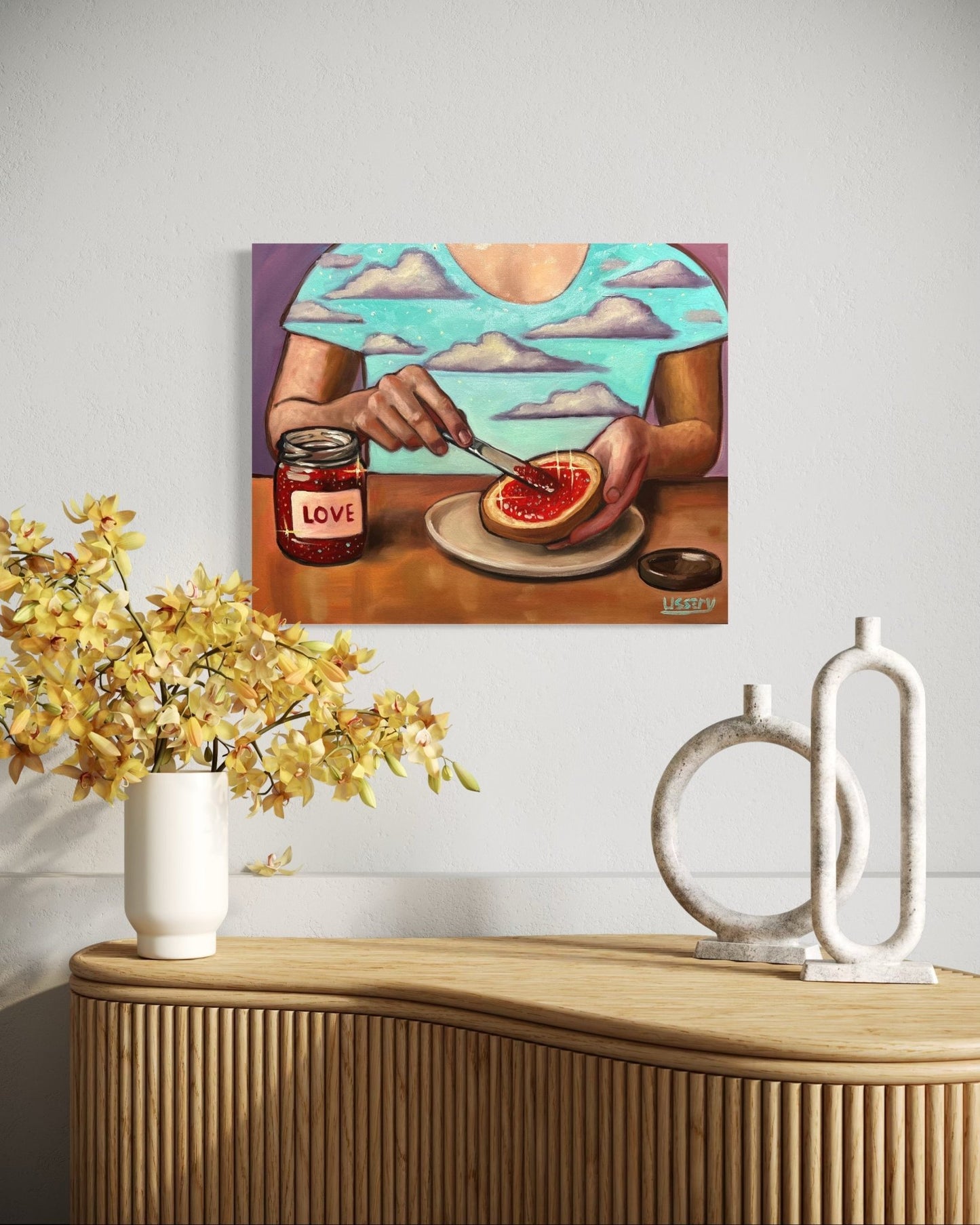 Love Spread – Original Oil Painting on 16x20 Stretched Canvas - David Ussery