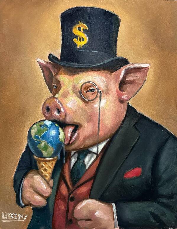 Sir Snoutsworth's Sweet Tooth - Art Print