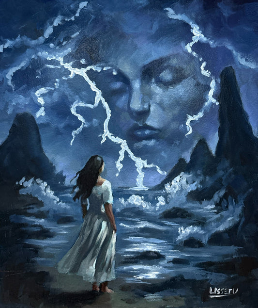 Daughter of Lightning – Original Oil Painting by Dave - David Ussery