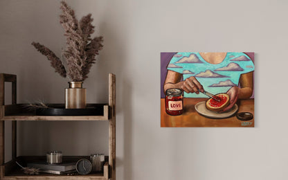 Love Spread – Original Oil Painting on 16x20 Stretched Canvas