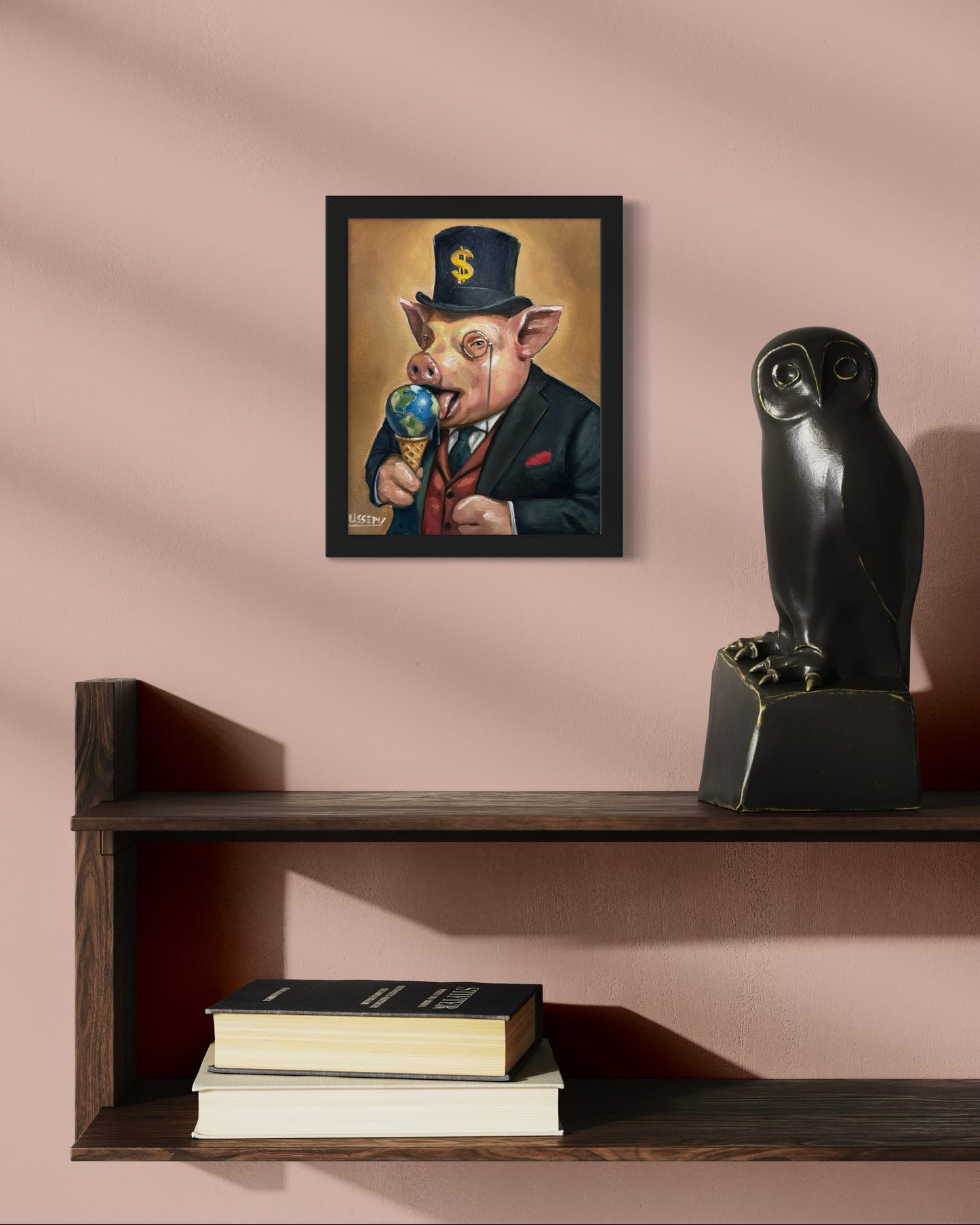 Sir Snoutsworth’s Sweet Tooth – Original Oil Painting by David Ussery
8x10 inches | Oil on Panel | Varnished | Includes COA | Free Shipping (USA) | Unframed