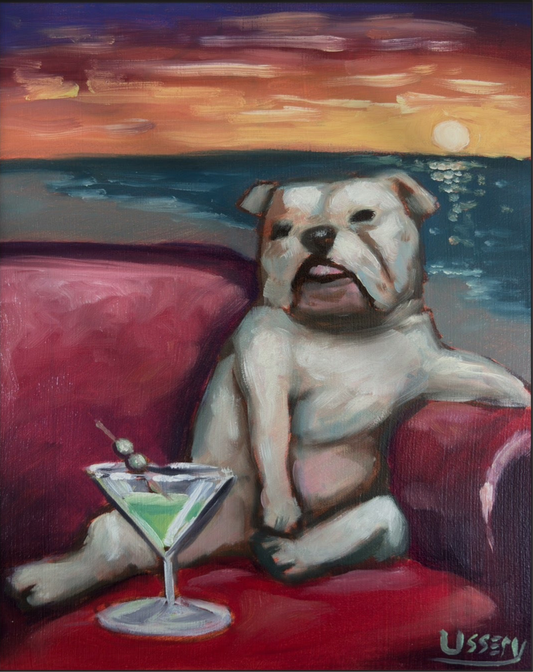 “Dog Day Afternoon” oil 8x10 panel.