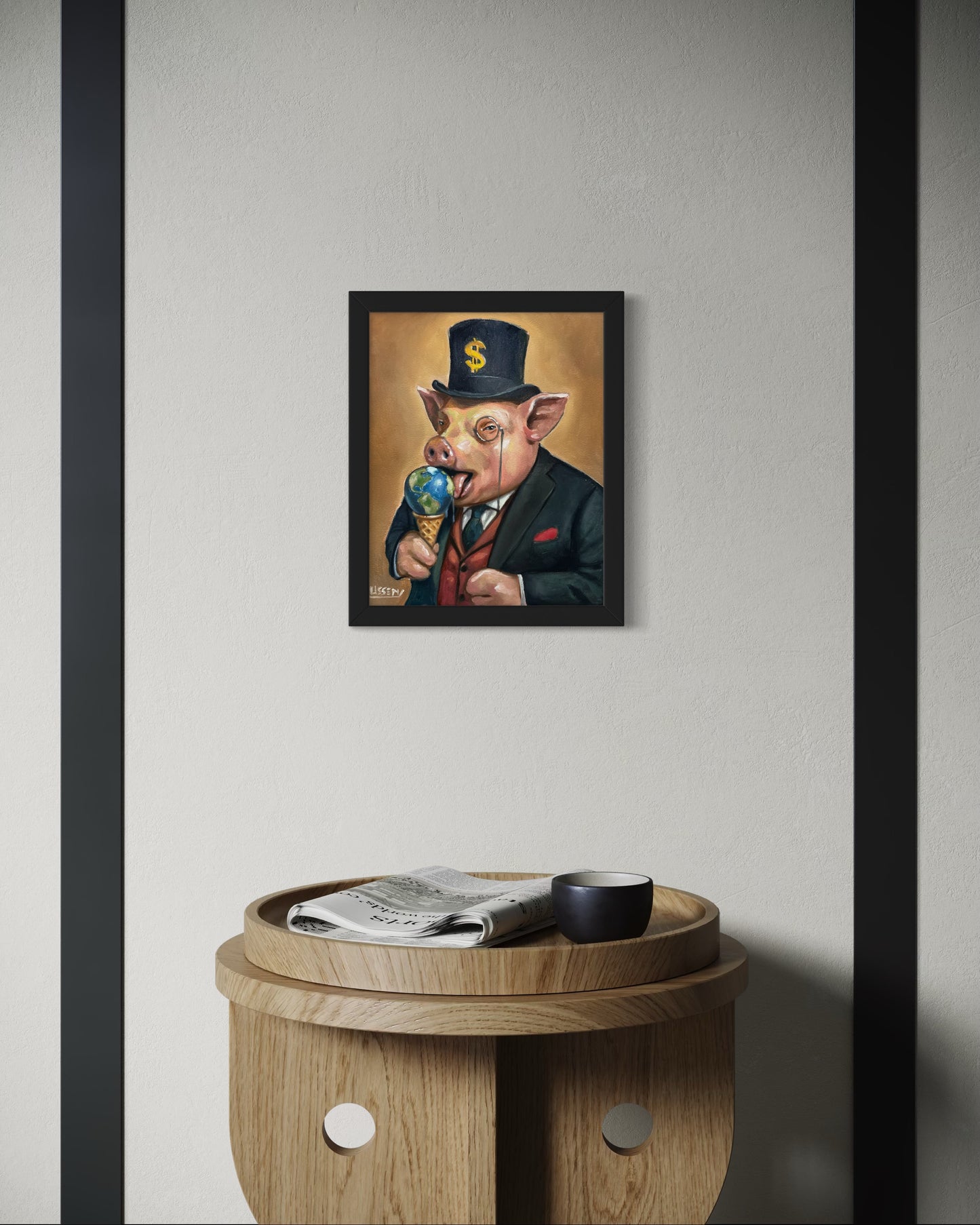 Sir Snoutsworth’s Sweet Tooth – Original Oil Painting by David Ussery
8x10 inches | Oil on Panel | Varnished | Includes COA | Free Shipping (USA) | Unframed