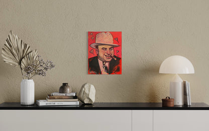 “Al Capone” oil on 11x14 canvas