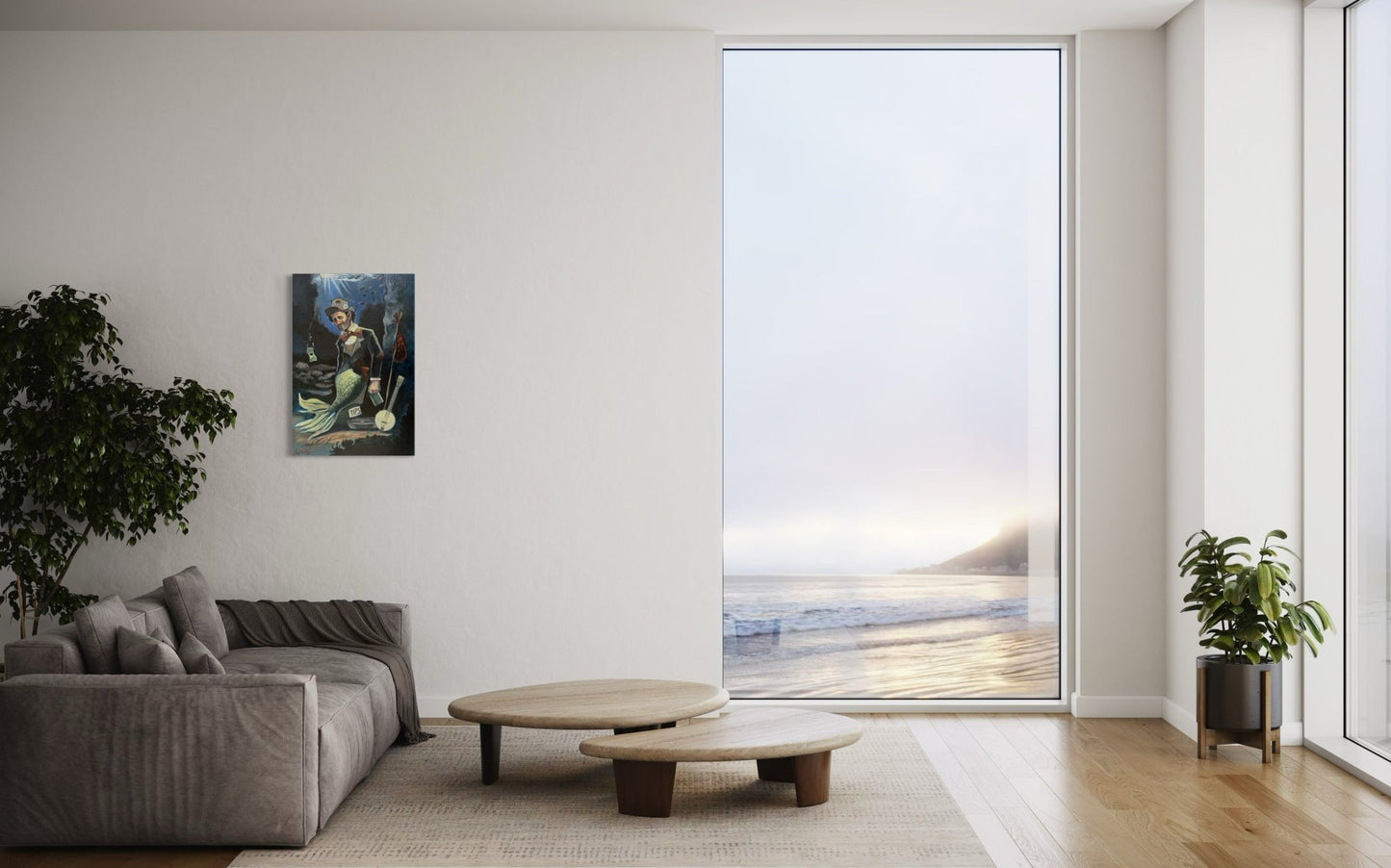 “A Fish Story” oil 24x36 wraped canvas - David Ussery