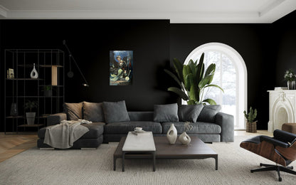 “A Fish Story” oil 24x36 wraped canvas - David Ussery