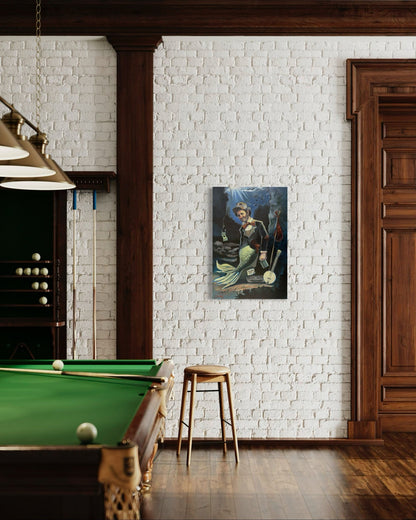 “A Fish Story” oil 24x36 wraped canvas - David Ussery