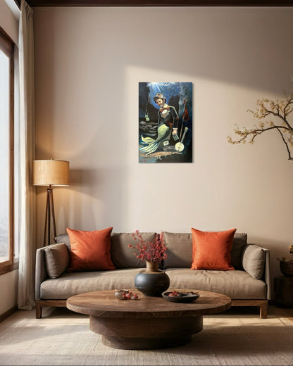 “A Fish Story” oil 24x36 wraped canvas - David Ussery