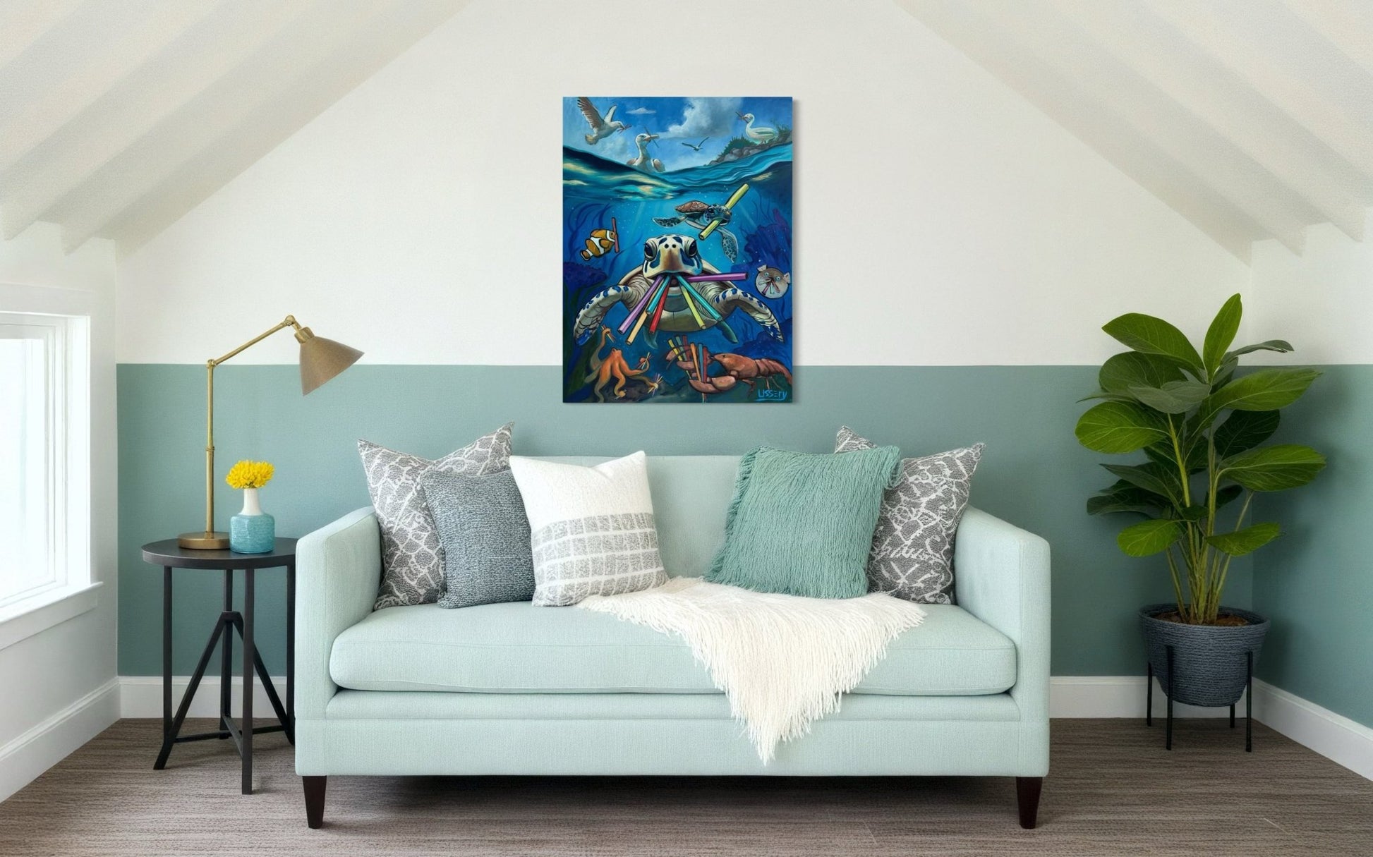 A Straw Argument – Original Oil Painting by David Ussery 30x40” | Oil on Stretched Canvas | Ready to Hang | Varnished | Certificate of Authenticity | Free Shipping - David Ussery