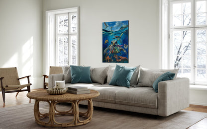 A Straw Argument – Original Oil Painting by David Ussery 30x40” | Oil on Stretched Canvas | Ready to Hang | Varnished | Certificate of Authenticity | Free Shipping - David Ussery