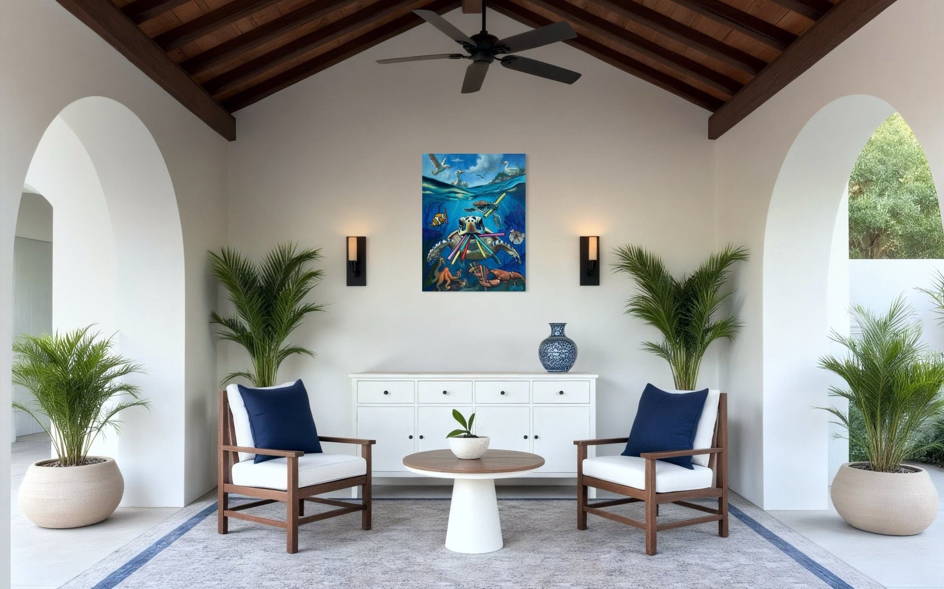 A Straw Argument – Original Oil Painting by David Ussery 30x40” | Oil on Stretched Canvas | Ready to Hang | Varnished | Certificate of Authenticity | Free Shipping - David Ussery