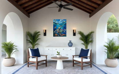 A Straw Argument – Original Oil Painting by David Ussery 30x40” | Oil on Stretched Canvas | Ready to Hang | Varnished | Certificate of Authenticity | Free Shipping - David Ussery