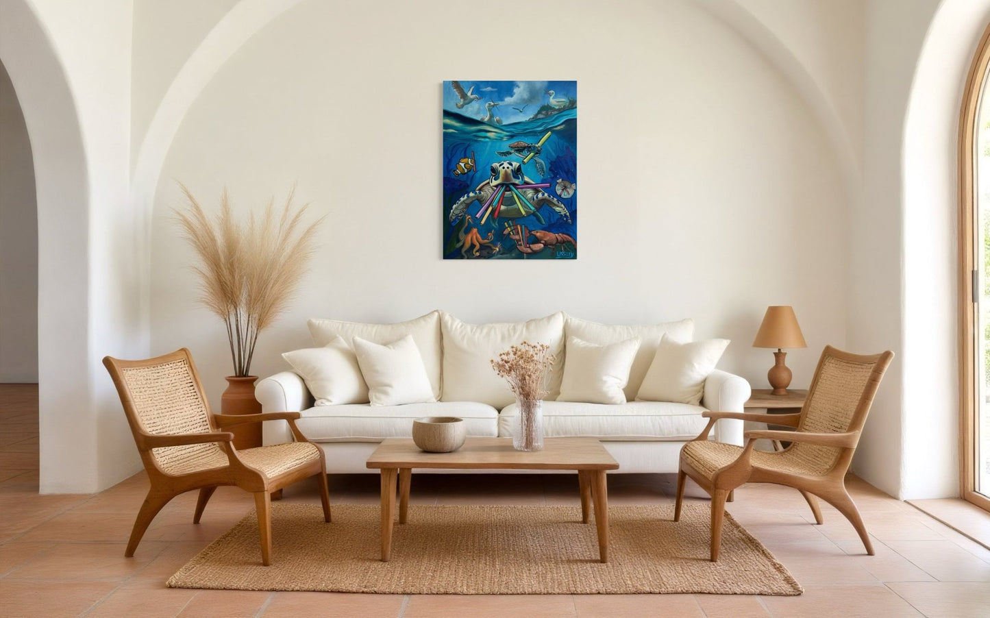 A Straw Argument – Original Oil Painting by David Ussery 30x40” | Oil on Stretched Canvas | Ready to Hang | Varnished | Certificate of Authenticity | Free Shipping - David Ussery