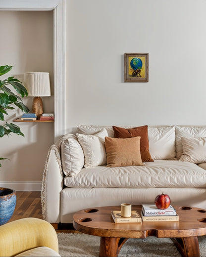 Atlas – Original Bee & Earth Oil Painting by David Ussery | 8x10 on MDF Panel | Framed, Signed, Varnished, Ready to Hang - David Ussery