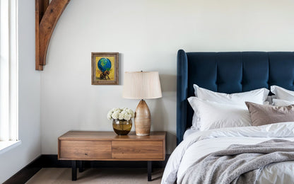 Atlas – Original Bee & Earth Oil Painting by David Ussery | 8x10 on MDF Panel | Framed, Signed, Varnished, Ready to Hang - David Ussery