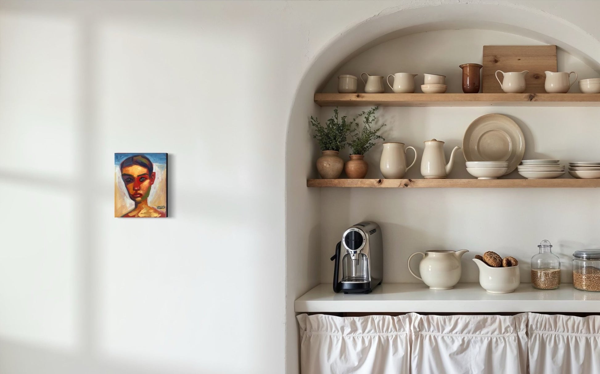 “Beginnings of a Realignment Moonwalk” oil 8x10 stretched canvas - David Ussery