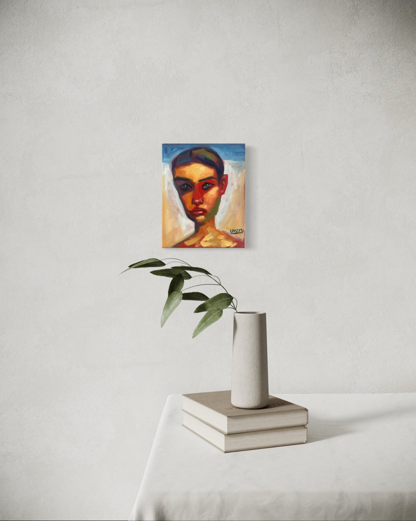 “Beginnings of a Realignment Moonwalk” oil 8x10 stretched canvas - David Ussery