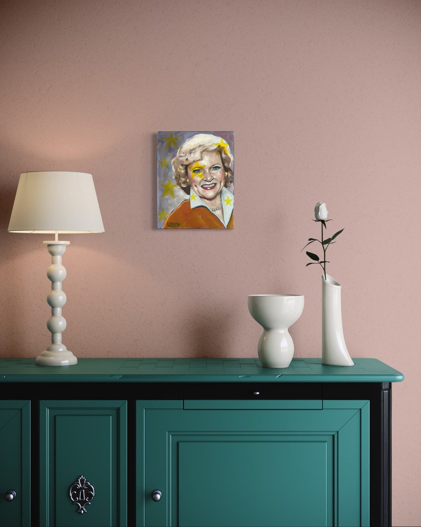 “Betty White” Original 11x14 Canvas - David Ussery