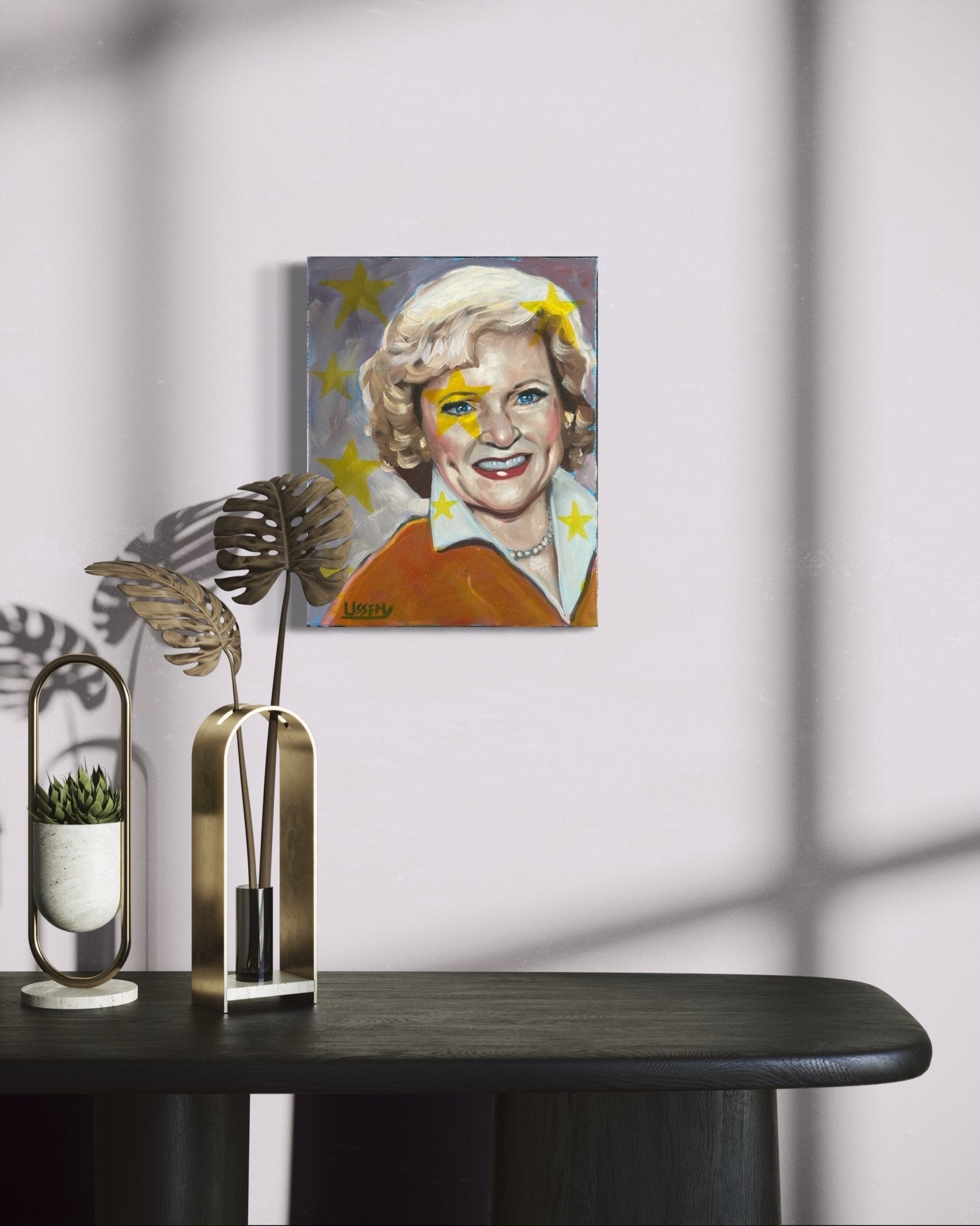 “Betty White” Original 11x14 Canvas - David Ussery