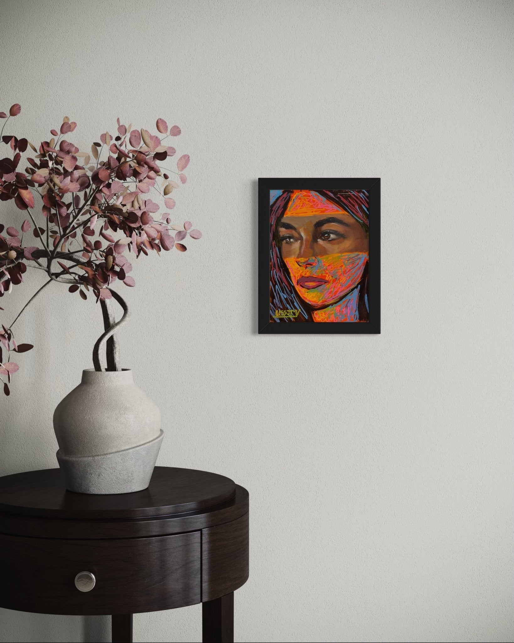 Collider by David Ussery | Original 8x6 Oil Painting | Contemporary Abstract Portrait | Free USA Shipping - David Ussery