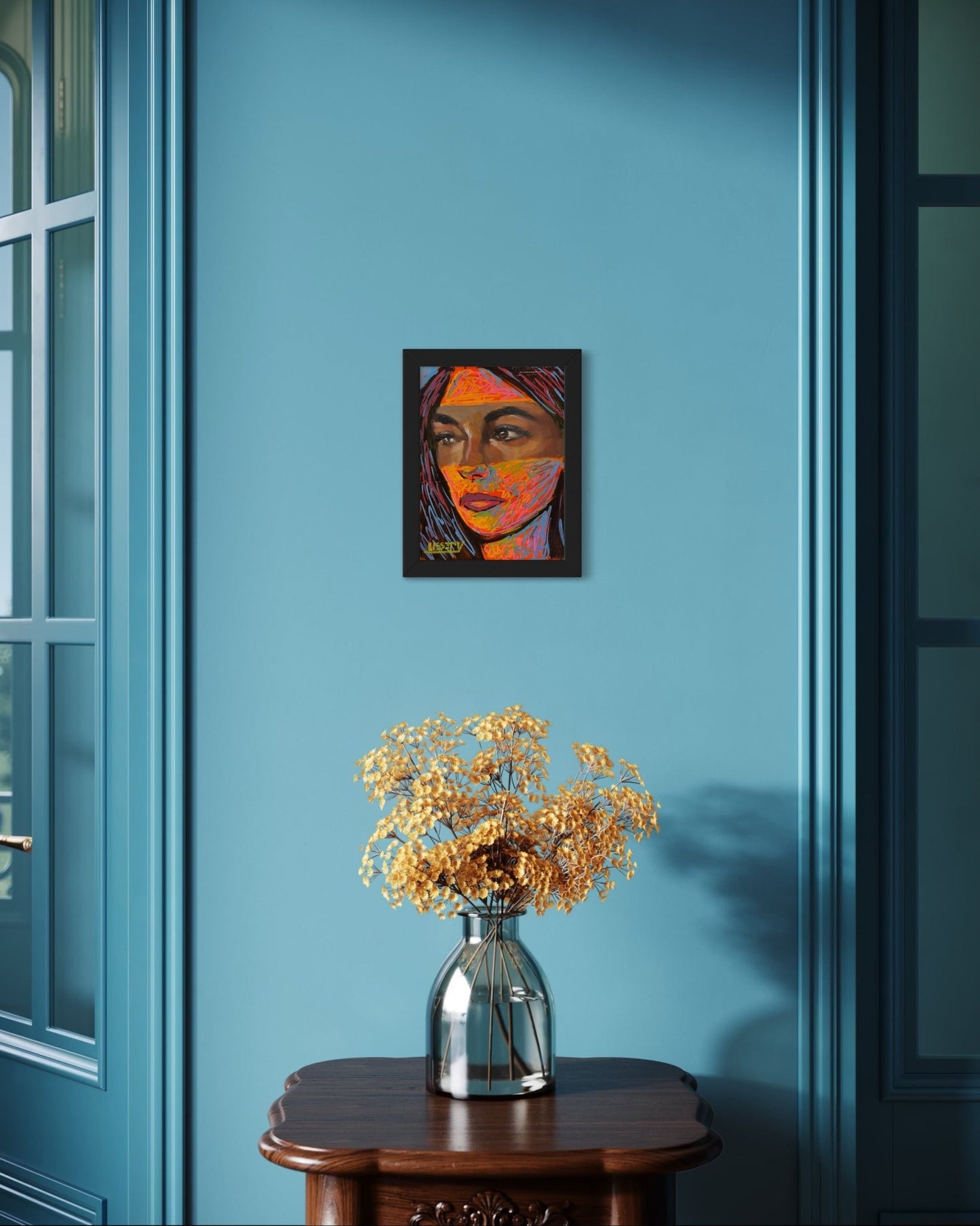 Collider by David Ussery | Original 8x6 Oil Painting | Contemporary Abstract Portrait | Free USA Shipping - David Ussery