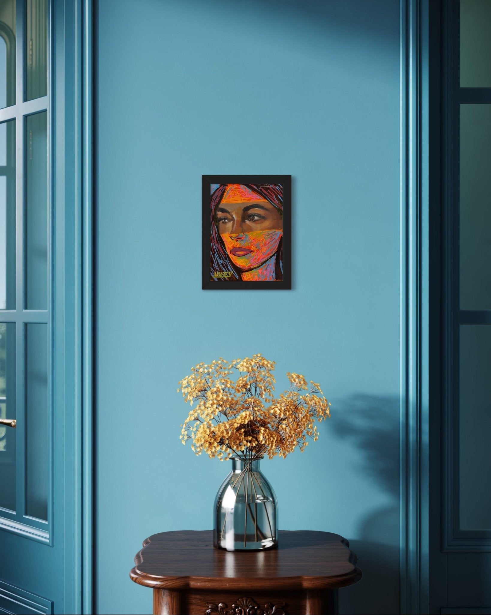 Collider by David Ussery | Original 8x6 Oil Painting | Contemporary Abstract Portrait | Free USA Shipping - David Ussery