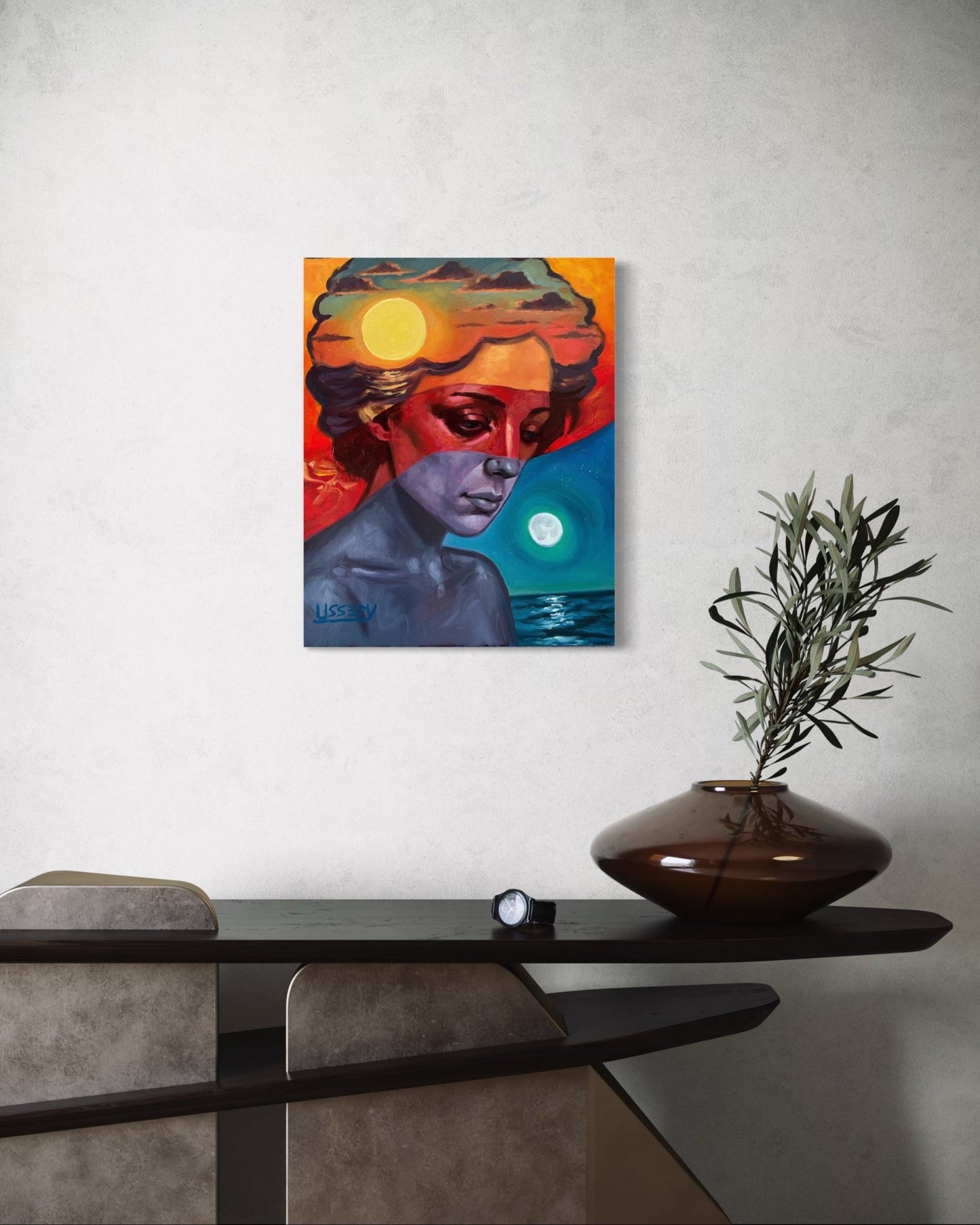 Diurna - lN - octurnal – Original Oil Painting on 16x20 Canvas - David Ussery