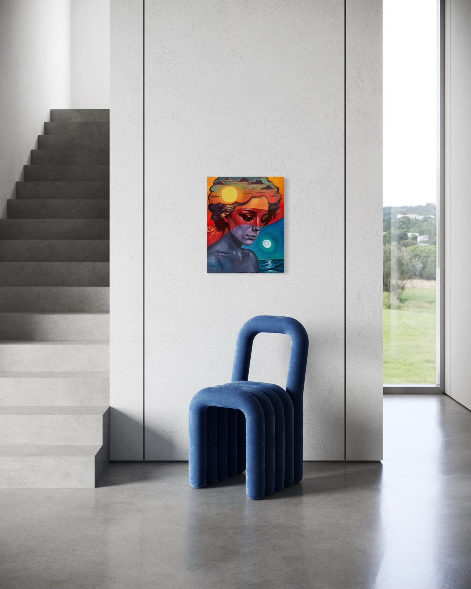 Diurna - lN - octurnal – Original Oil Painting on 16x20 Canvas - David Ussery