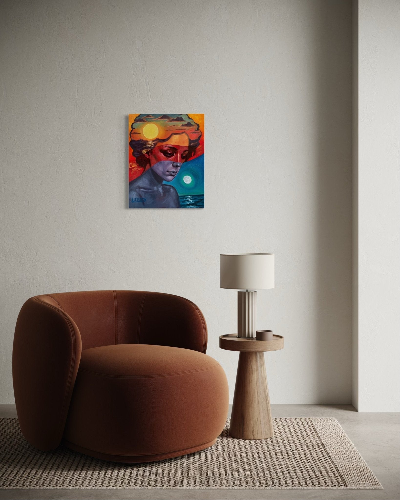 Diurna - lN - octurnal – Original Oil Painting on 16x20 Canvas - David Ussery