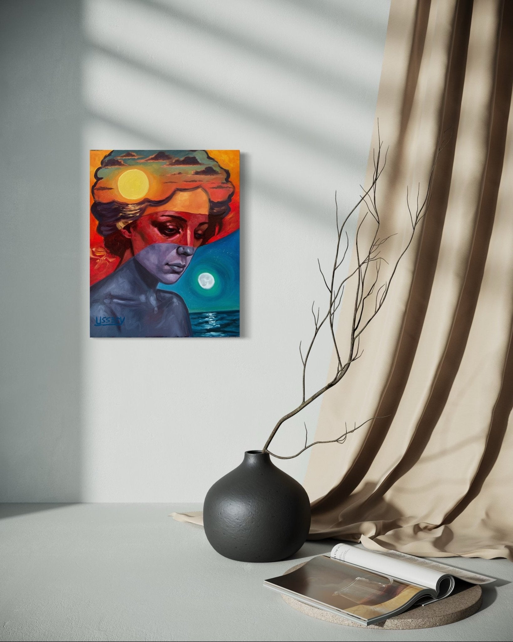 Diurna - lN - octurnal – Original Oil Painting on 16x20 Canvas - David Ussery