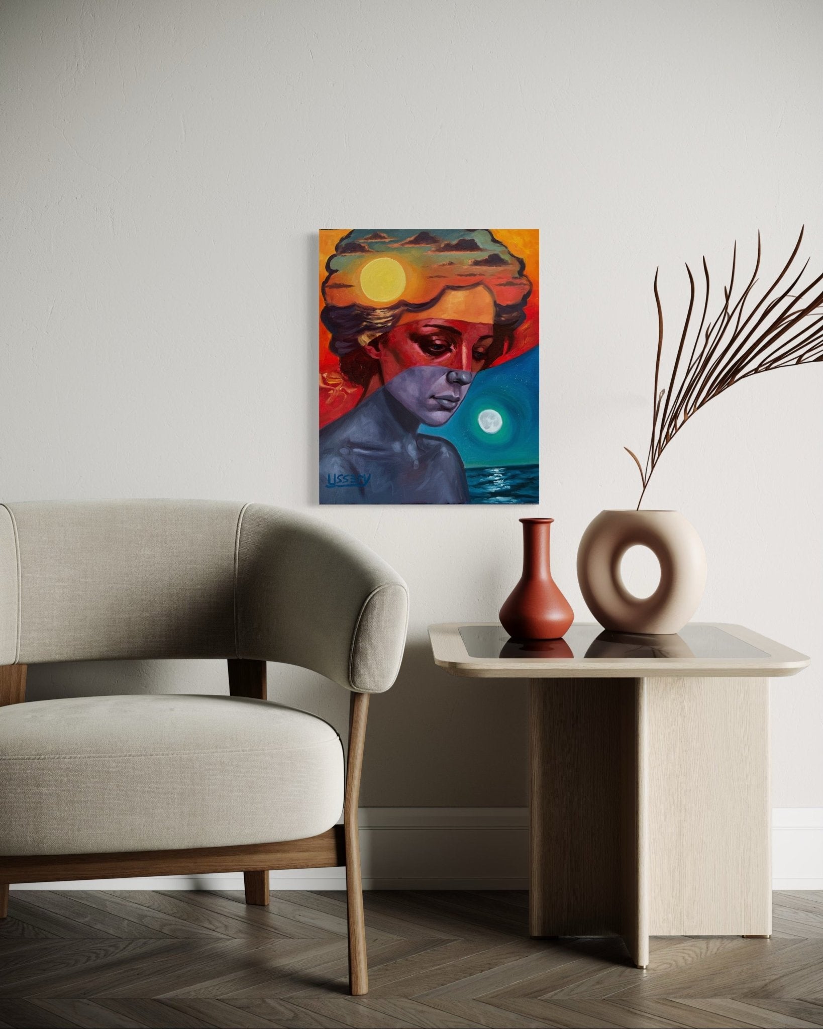 Diurna - lN - octurnal – Original Oil Painting on 16x20 Canvas - David Ussery