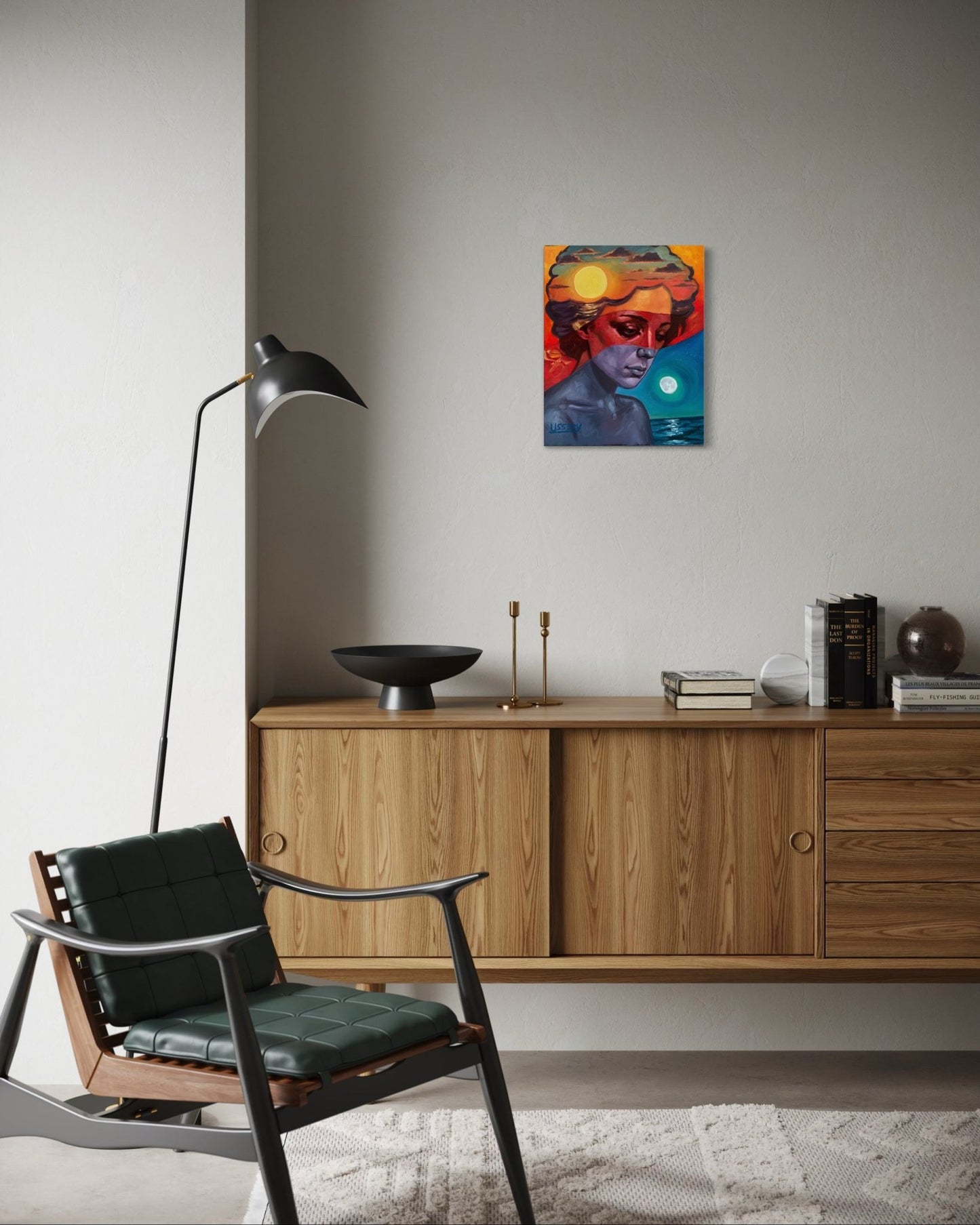 Diurna - lN - octurnal – Original Oil Painting on 16x20 Canvas - David Ussery