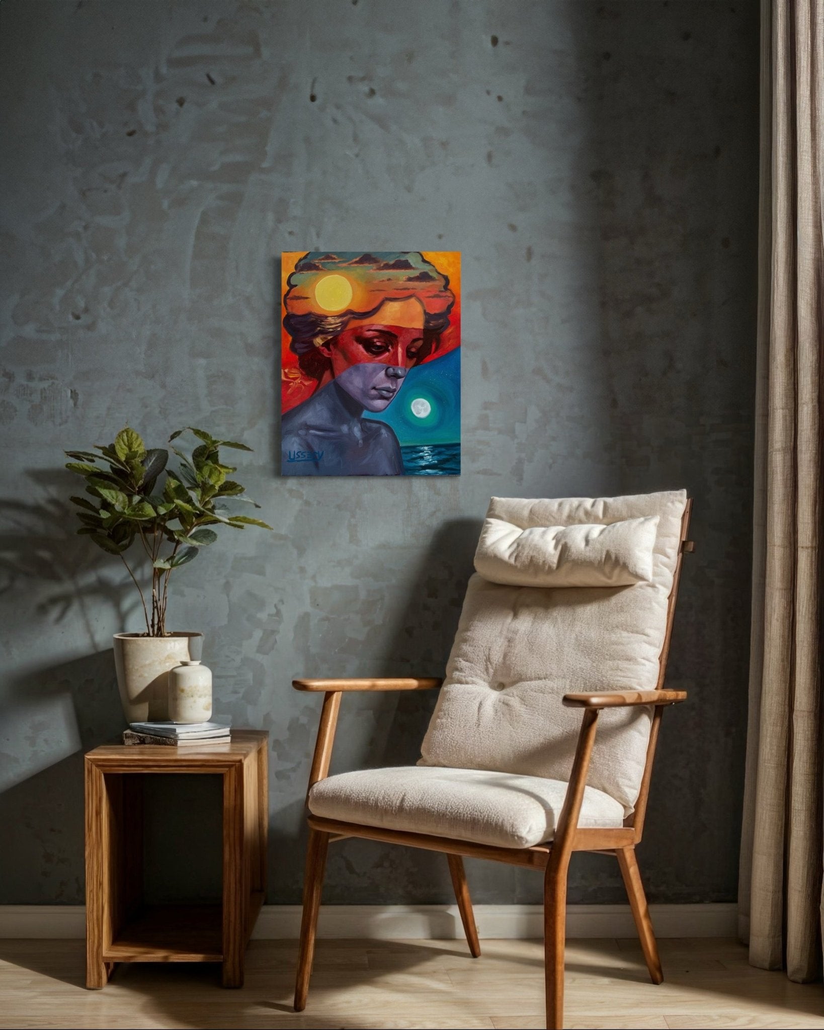 Diurna - lN - octurnal – Original Oil Painting on 16x20 Canvas - David Ussery