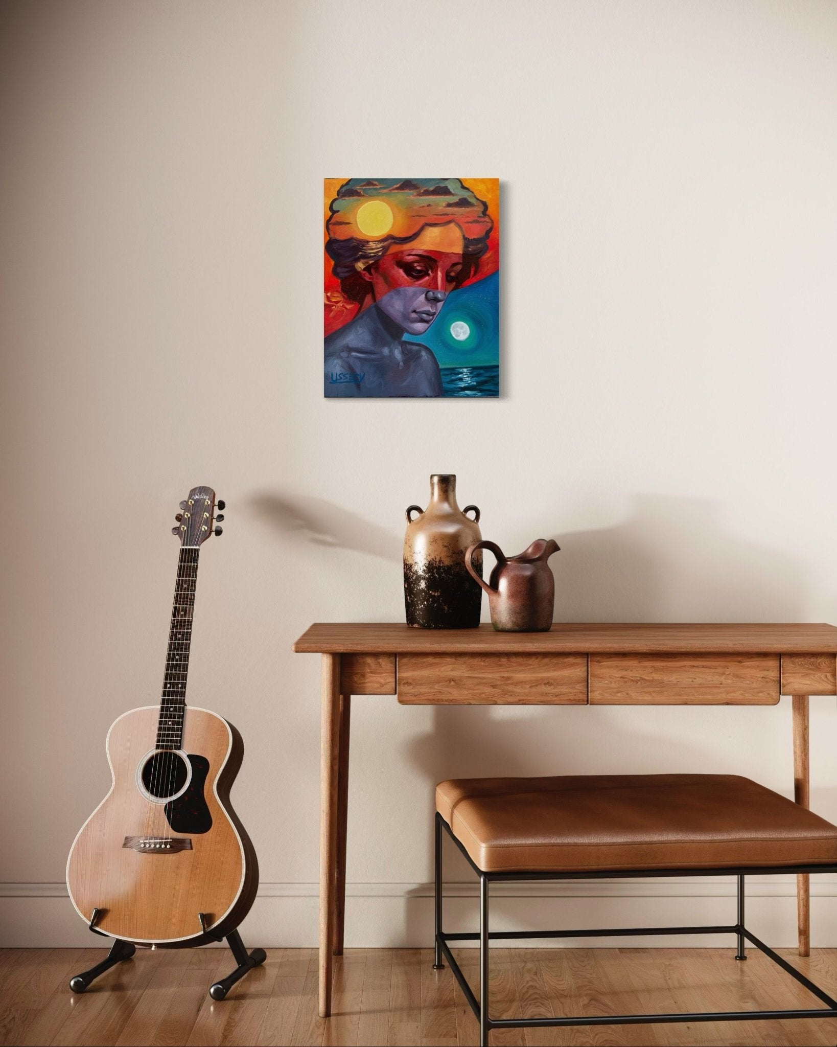 Diurna - lN - octurnal – Original Oil Painting on 16x20 Canvas - David Ussery