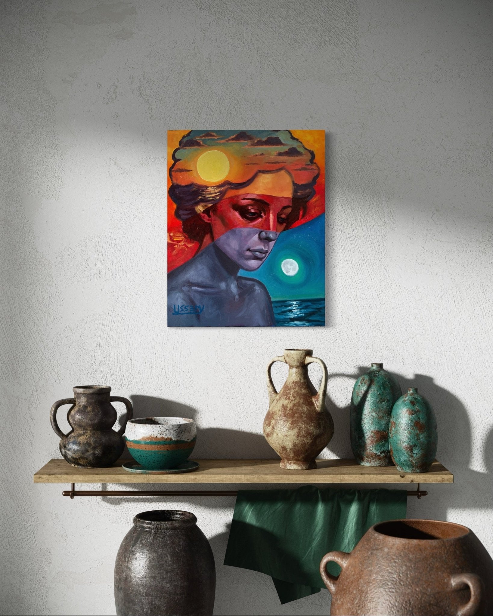 Diurna - lN - octurnal – Original Oil Painting on 16x20 Canvas - David Ussery