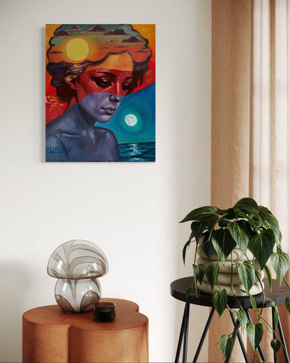 Diurna - lN - octurnal – Original Oil Painting on 16x20 Canvas - David Ussery