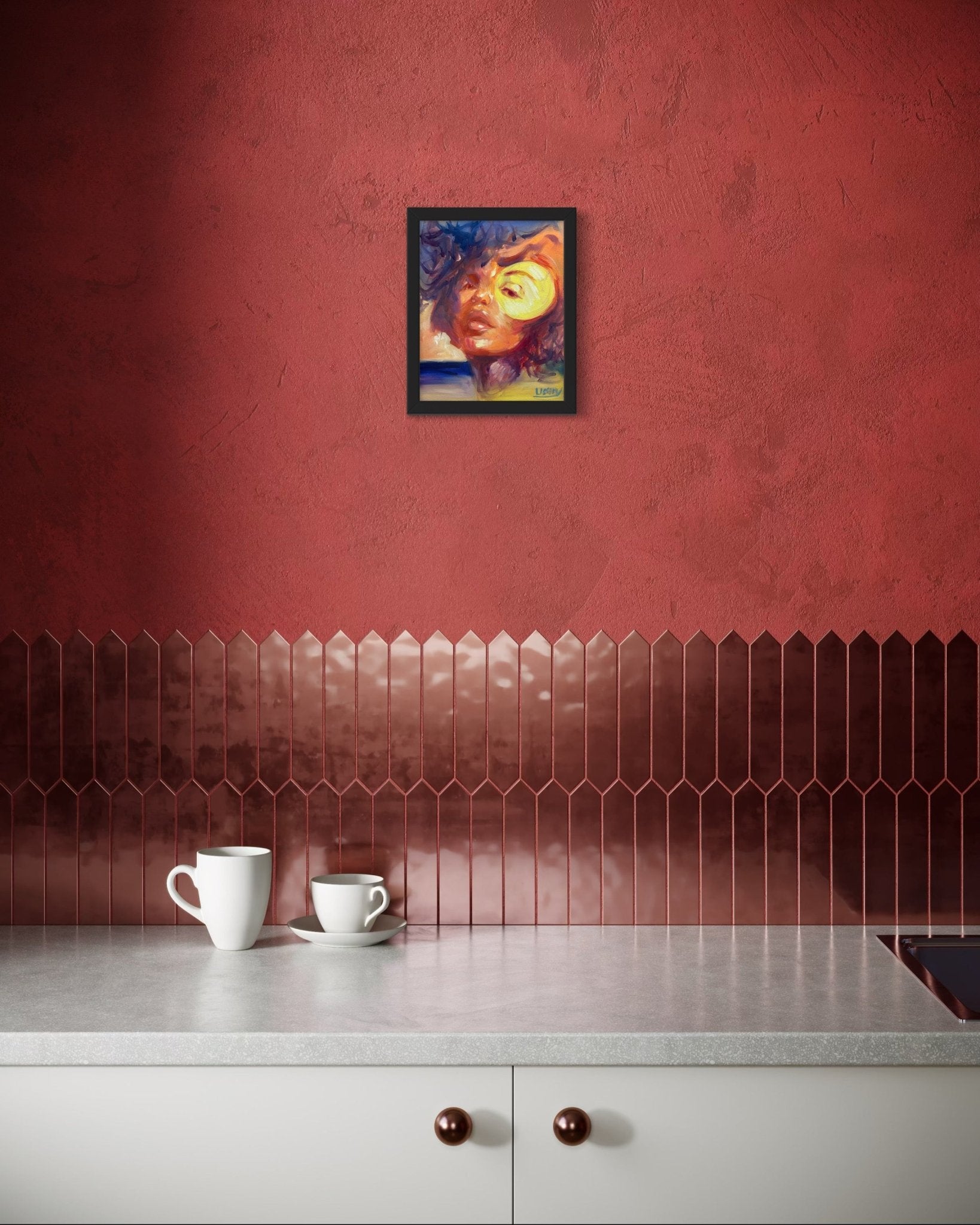 Equation Sunset – Original 8x10 Oil Painting by David Ussery | Free Shipping - David Ussery