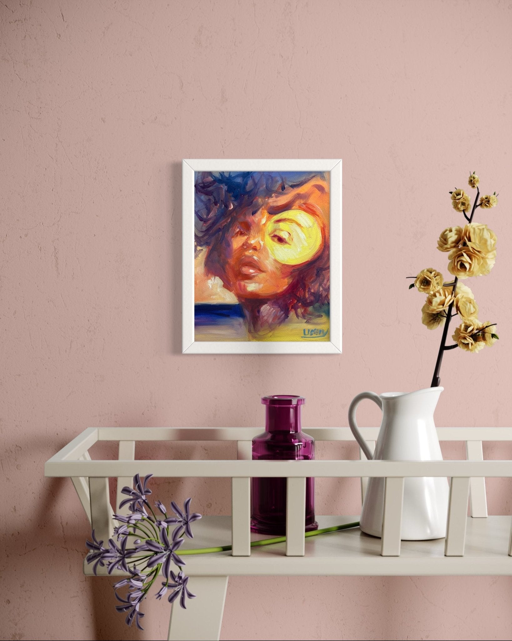 Equation Sunset – Original 8x10 Oil Painting by David Ussery | Free Shipping - David Ussery