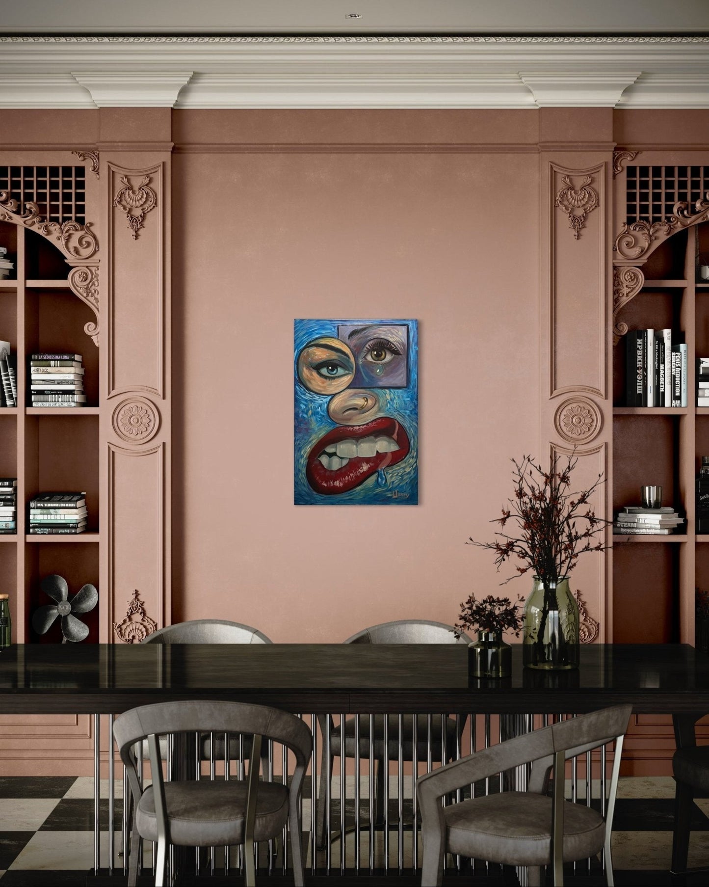 “Face It” Oil 24x36 canvas. - David Ussery