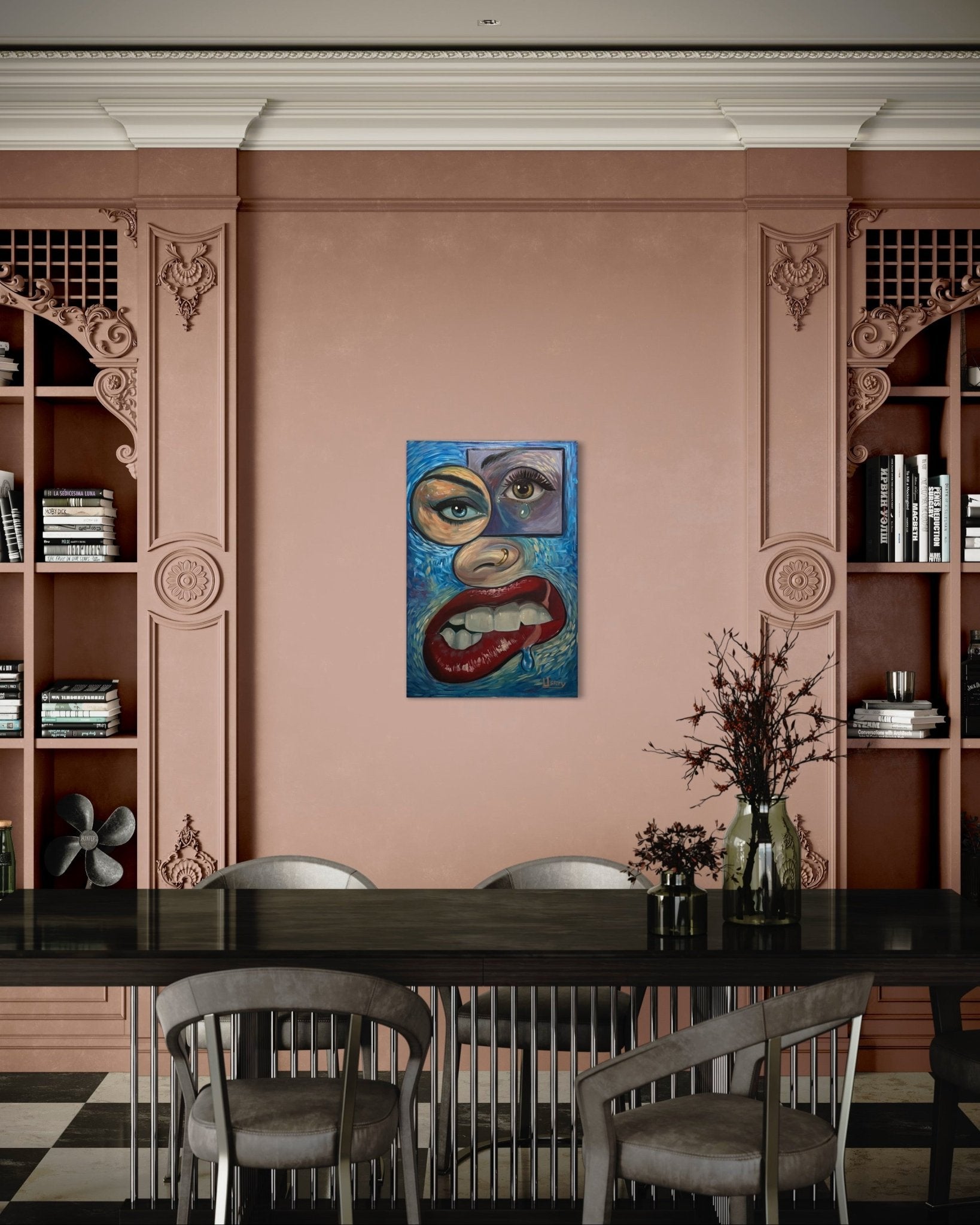 “Face It” Oil 24x36 canvas. - David Ussery