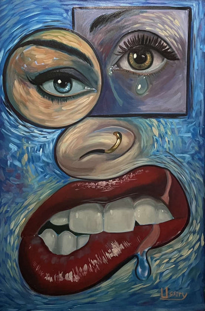 “Face It” Oil 24x36 canvas. - David Ussery